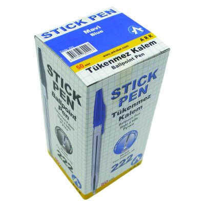 ARK 222 TÜKENMEZ KALEM MAVİ 50Lİ