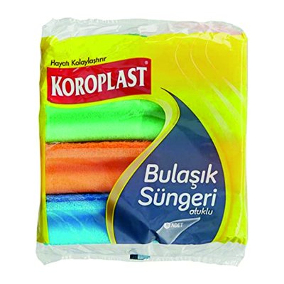 Koroplast Oluklu Bulaşık Süngeri 8li