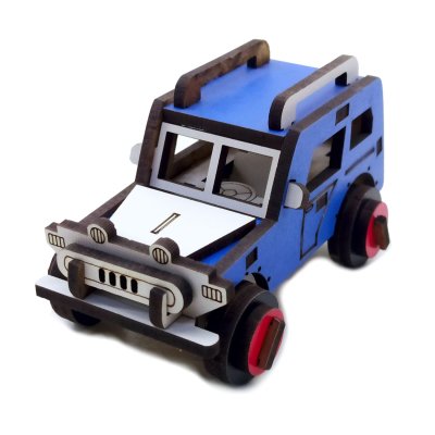 Vavsan Mini Safari Ahşap Oyuncak Araba